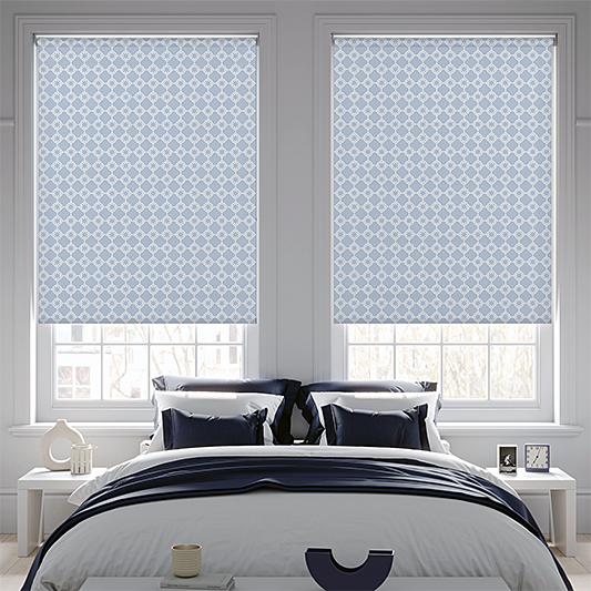 Lace Cornflower Roller Blind - Blinds4All.co.uk