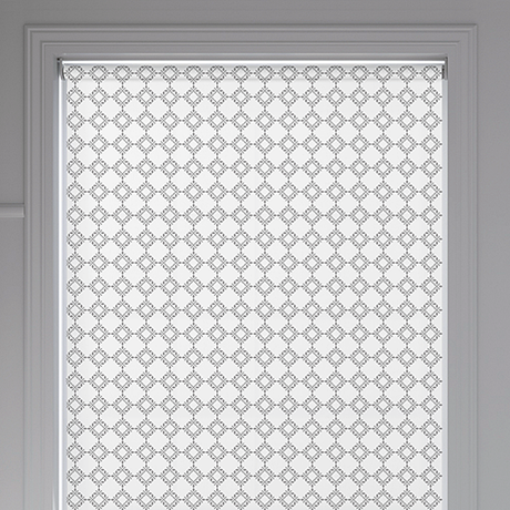 Lace Snow Roller Blind