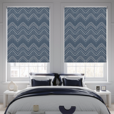 Mudcloth Navy Roller Blind