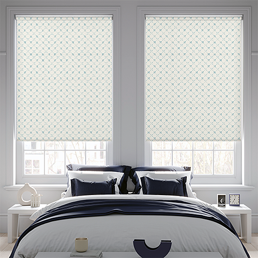 Trellis Periwinkle Roller Blind - Blinds4All.co.uk