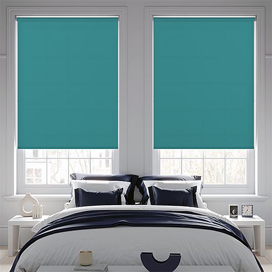 Palette FR Teal Roller Blind