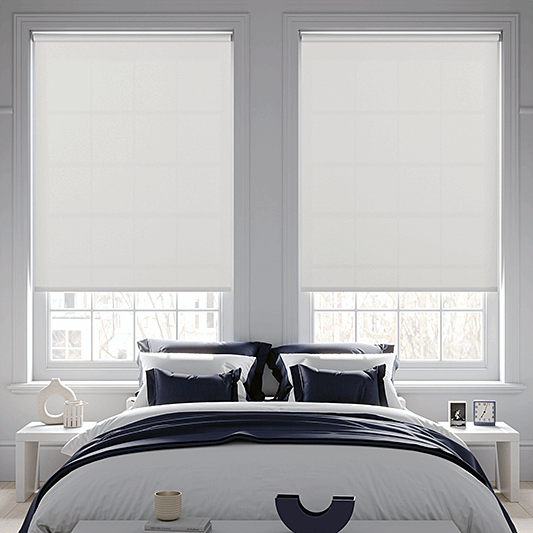 Banlight Duo FR White Roller Blind