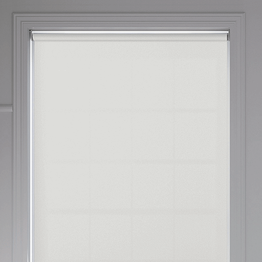 Banlight Duo FR White Roller Blind - Battery Powered