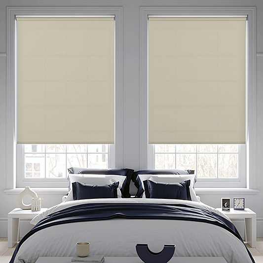 Banlight Duo FR Vanilla Roller Blind - Battery Powered