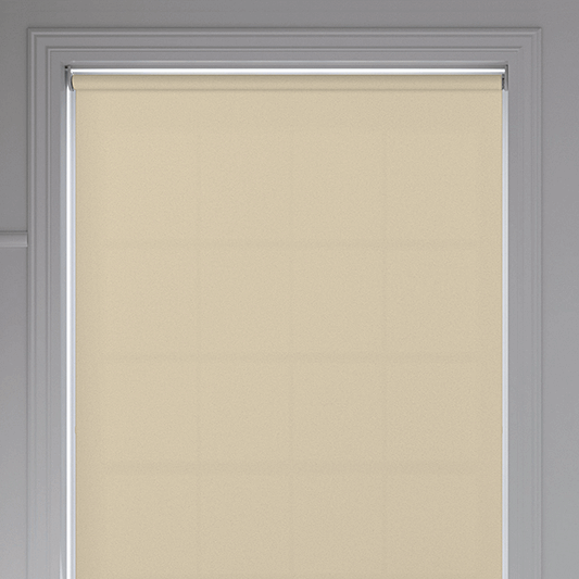 Banlight Duo FR Beige Roller Blind - Battery Powered