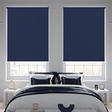 Banlight Duo FR Navy Roller Blind - Battery Powered