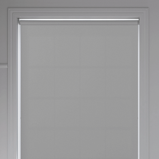 Banlight Duo FR Grey Roller Blind - Battery Powered