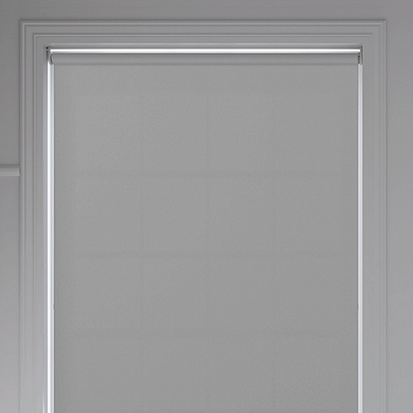 Banlight Duo FR Grey Roller Blind - Battery Powered