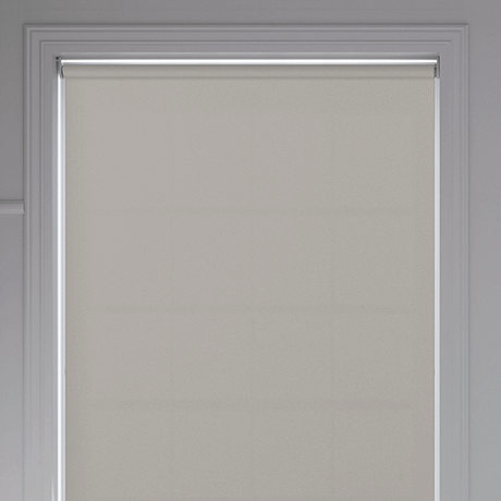 Banlight Duo FR Silver Roller Blind - Battery Powered