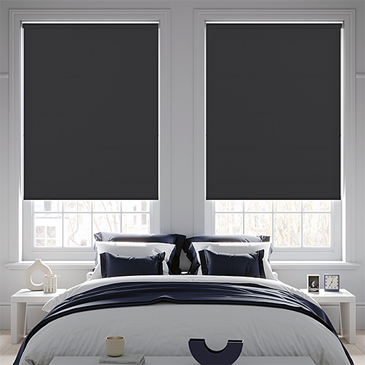 Banlight Duo FR Black Roller Blind