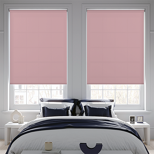 Banlight Duo FR Pink Roller Blind