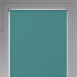 Banlight Duo FR Turquoise Roller Blind - Battery Powered