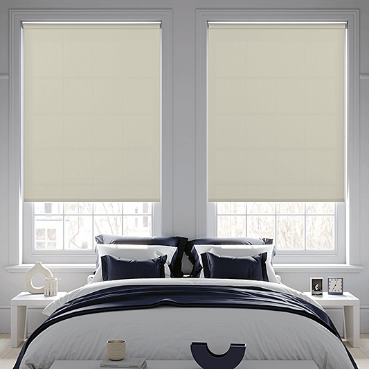 Banlight Duo FR Angora Roller Blind - Battery Powered