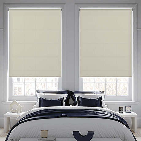 Banlight Duo FR Angora Roller Blind - Battery Powered