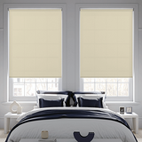 Banlight Duo FR Linen Roller Blind - Battery Powered