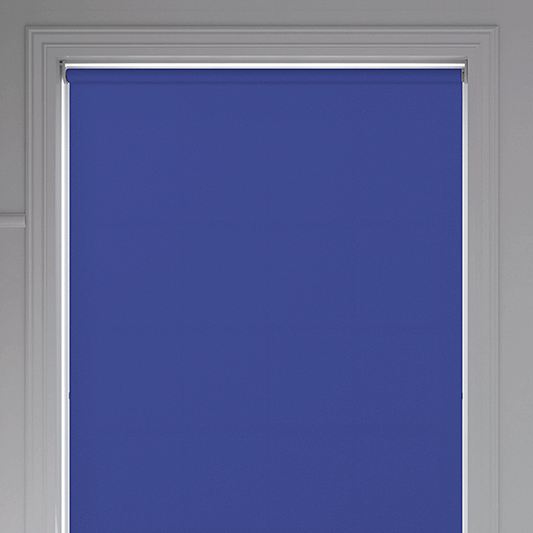 Banlight Duo FR Glacier Blue Roller Blind - Battery Powered