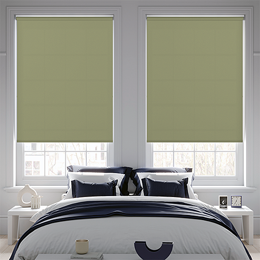 Banlight Duo FR Green Twist Fit Roller Blind