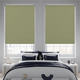 Banlight Duo FR Green Roller Blind - Battery Powered