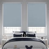 Banlight Duo FR Smokey Blue Twist Fit Roller Blind