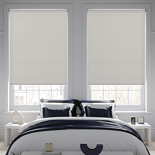 Banlight Duo FR Pearl Roller Blind - Battery Powered