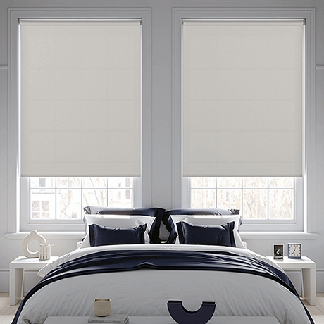 Banlight Duo FR Pearl Roller Blind - Battery Powered