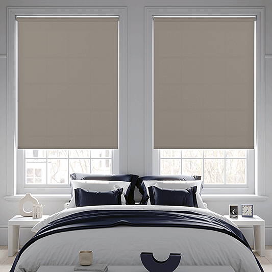 Banlight Duo FR Henna Roller Blind - Battery Powered