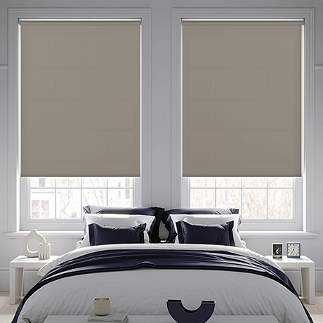 Banlight Duo FR Henna Roller Blind - Battery Powered