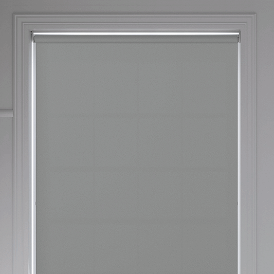 Banlight Duo FR Ultimate Grey Roller Blind - Battery Powered