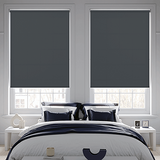 Banlight Duo FR Anthracite Roller Blind - Battery Powered