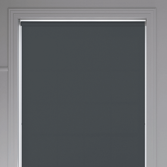 Banlight Duo FR Anthracite Roller Blind - Battery Powered