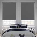 Banlight Duo FR Charcoal Twist Fit Roller Blind