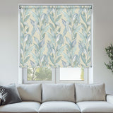 Paradise Palm Blue Roller Blind