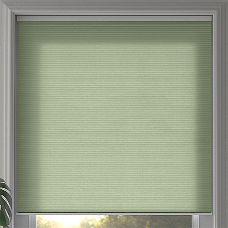 Duette® SmartCord® Room Darkening Fog Green - Blinds4All.co.uk