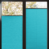 Duette® MultiFit Sample - Room Darkening Bright Aqua - Blinds4All.co.uk