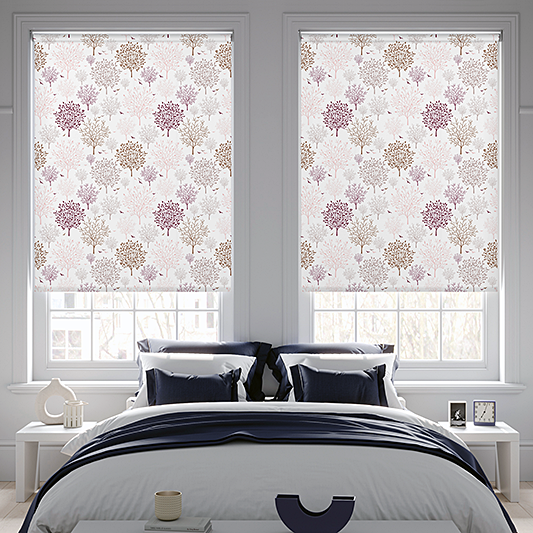 Roller Blind Sample - Ashdown Mulberry - Blinds4All.co.uk