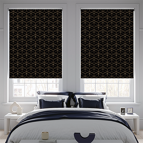 Roller Blind Sample - Circuit Carbon - Blinds4All.co.uk