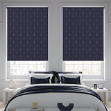 Roller Blind Sample - Circuit Midnight - Blinds4All.co.uk