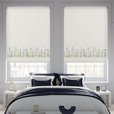 Flowerbomb Grassland Roller Blind - Battery Powered - Blinds4All.co.uk