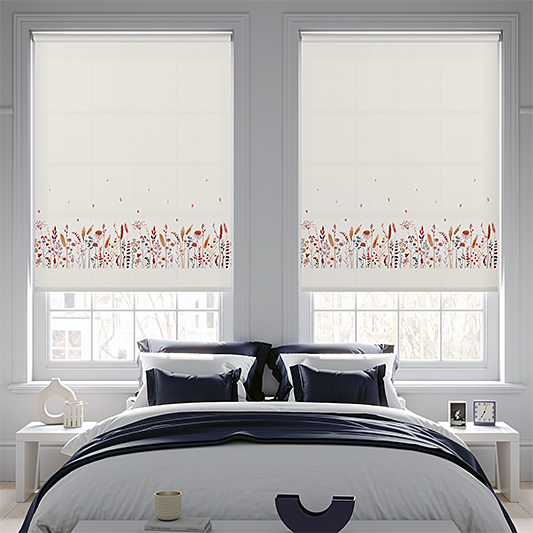Flowerbomb Harvest Roller Blind - Battery Powered - Blinds4All.co.uk