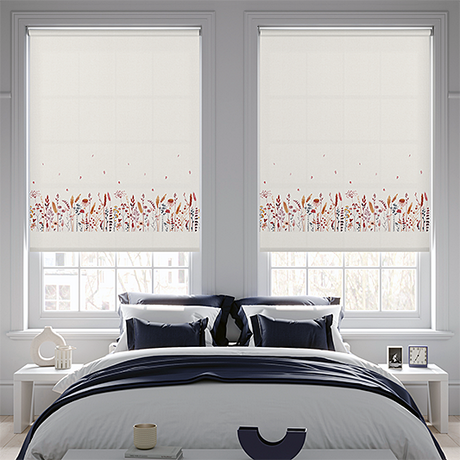 Flowerbomb Harvest Roller Blind - Battery Powered - Blinds4All.co.uk