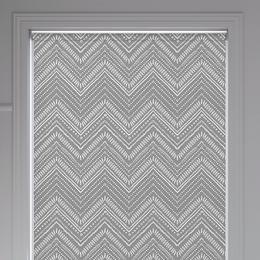 Roller Blind Sample - Mudcloth Smoke - Blinds4All.co.uk