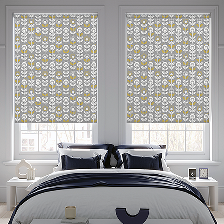 Roller Blind Sample - Saga Moonflower - Blinds4All.co.uk