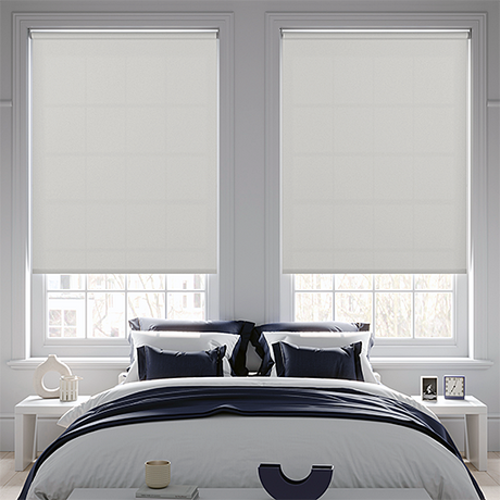 Palette FR White Roller Blind - Battery Powered - Blinds4All.co.uk