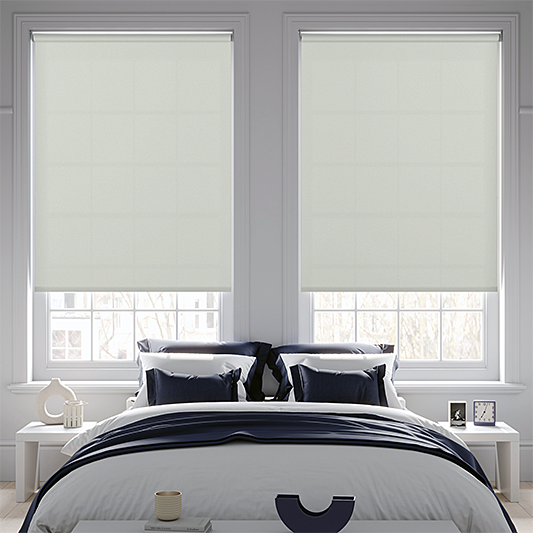 Palette FR Bright White Roller Blind - Battery Powered - Blinds4All.co.uk