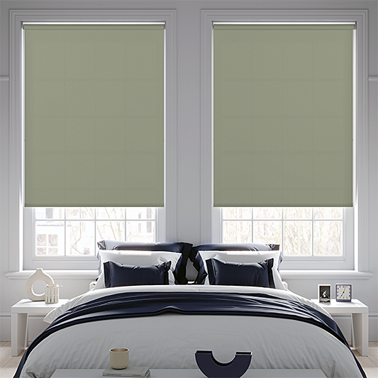 Palette FR Desert Sage Roller Blind - Battery Powered - Blinds4All.co.uk