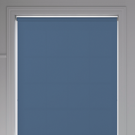 Palette FR Dark Blue Roller Blind - Battery Powered - Blinds4All.co.uk