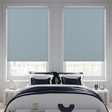 Palette FR Smokey Blue Roller Blind - Battery Powered - Blinds4All.co.uk