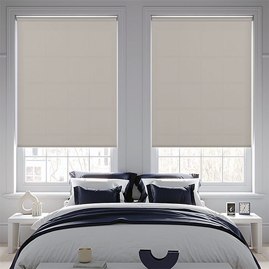 Palette FR Stone Grey Roller Blind - Battery Powered - Blinds4All.co.uk