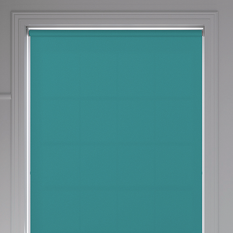 Palette FR Teal Roller Blind - Battery Powered - Blinds4All.co.uk