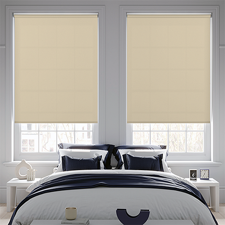 Roller Blind Sample - Banlight Duo FR Beige - Blinds4All.co.uk